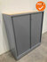 Roldeurkast - Ahrend - 110x100x45cm - Zilvergrijs met zilvergrijze roldeuren