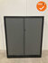 Roldeurkast - Ahrend - 144x120x45cm - Zwart - Met zilvergrijze roldeuren