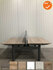 Ahrend 500 - duo slingerverstelbaar bureau - 120x80cm - antracietgrijs onderstel - Blad naar keuze - inclusief akoestisch scherm