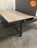 Ahrend 500 - duo slingerverstelbaar bureau - 120x80cm - antracietgrijs onderstel - Blad naar keuze - inclusief akoestisch scherm