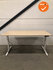 Ahrend Balance elektrisch zit-sta bureau - 160x80cm - wit onderstel - met Ahorn blad
