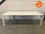 Ahrend 700 slingerverstelbaar bureau - 200x80cm - wit melamine blad - met een wit onderstel