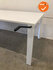 Ahrend 700 slingerverstelbaar bureau - 200x80cm - wit melamine blad - met een wit onderstel