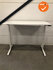 Rohde&Grahl verstelbaar zit-sta bureau - met wit onderstel - wit melamine blad