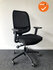 BETA BE Fine 6402 bureaustoel - Zwarte stoffering - Met netweave rug - Zwart kunststof voetkruis