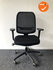 BETA BE Fine 6402 bureaustoel - Zwarte stoffering - Met netweave rug - Zwart kunststof voetkruis