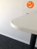 IKEA elektrisch zit-stabureau - 160x80cm - Zwart onderstel - met wit melamine blad