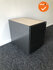 Gispen - Ladeblok - 55x40x60cm - Antraciet - 4 laden - licht eiken topblad