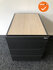 Gispen - Ladeblok - 55x40x60cm - Antraciet - 4 laden - licht eiken topblad