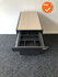 Gispen - Ladeblok - 55x32x60cm - Antraciet - 4 laden - licht eiken topblad