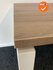 handmatig verstelbaar bureau - 180x80 - Robson eiken blad - wit onderstel