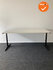 Ahrend Mehes handmatig verstelbaar bureau - 180x80cm - Nieuw blad naar keuze - Refurbished opnieuw gecoat zwart onderstel