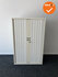 Gispen Roldeurkast - 130x80x47cm - Wit met witte kunststof deuren - inclusief topblad - 4 hangmaplades