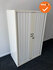 Gispen Roldeurkast - 130x80x47cm - Wit met witte kunststof deuren - inclusief topblad - 4 hangmaplades