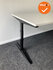 Ahrend Mehes handmatig verstelbaar bureau - 180x80cm - Nieuw blad naar keuze - Refurbished opnieuw gecoat zwart onderstel