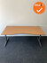 Ahrend Mehes handmatig verstelbaar buikbureau - Beuken volkern- 180x80/90 - Antracietgrijs onderstel