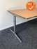 Ahrend Mehes handmatig verstelbaar buikbureau - Beuken volkern- 180x80/90 - Antracietgrijs onderstel