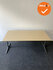 Ahrend Mehes handmatig verstelbaar bureau - 180x90cm - met Ahorn Trespa volkern bureaublad - Antracietgrijs onderstel