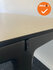 Ahrend Mehes handmatig verstelbaar bureau - 180x90cm - met Ahorn Trespa volkern bureaublad - Antracietgrijs onderstel