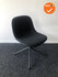 Design Vergaderstoel - Muuto Fiber - Met zwarte stoffering- Met zwart onderstel