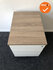 Ladeblok - 60x42,5x56cm - Wit - 3 laden - metaal front - inclusief oak medium topblad