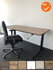Refurbished Ahrend Essa Werkplek - Afmeting naar keuze - Bladkleur naar keuze - Slingerverstelbaar - Zwart onderstel- Inclusief Haworth Comforto 77 bureaustoel met zwart voetkruis