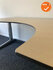 Ahrend hoekbureau - 200x120cm - Ahorn - volkern - Rechts - Essa - Zilvergrijs onderstel