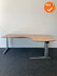 Ahrend hoekbureau - 200x140cm - Beuken - Trespa - Rechts - Essa - Zilvergrijs onderstel