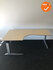 Ahrend hoekbureau - 200x120cm - Ahorn - volkern - Links - Essa - Zilvergrijs onderstel