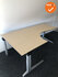 Ahrend hoekbureau - 200x120cm - Ahorn - volkern - Links - Essa - Zilvergrijs onderstel