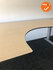 Ahrend hoekbureau - 200x120cm - Ahorn - volkern - Links - Essa - Zilvergrijs onderstel