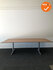 Ahrend Essa vergadertafel - Rechthoekig - 240x113cm - kastanje - Trespa volkern - Zilvergrijs onderstel