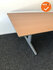 Ahrend Essa vergadertafel - Rechthoekig - 240x113cm - kastanje - Trespa volkern - Zilvergrijs onderstel