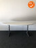 Ahrend 500 vergadertafel - Ovaal - 200x100cm - 25mm dik - Wit - Melamine - Antraciet onderstel
