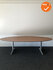 Ahrend 500 vergadertafel - Ovaal - 200x100cm - Kastanje - Trespa Volkern - Antraciet onderstel