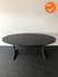 Ahrend 500 vergadertafel - Ovaal - 200x100cm - 25mm dik - Wenge - Melamine - Antraciet onderstel