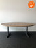 Ahrend 500 vergadertafel - Ovaal - 200x120cm - Oak Medium - Melamine - Antraciet onderstel