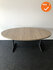 Ahrend 500 vergadertafel - Ovaal - 200x120cm - Oak Medium - Melamine - Antraciet onderstel