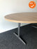 Ahrend 500 vergadertafel - Ovaal - 200x120cm - Oak Medium - Melamine - Antraciet onderstel