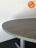 Ahrend Essa vergadertafel - Ovaal - 180x120cm - Oak Dark - Melamine - Zilvergrijs onderstel