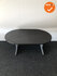 Ahrend Essa vergadertafel - Ovaal - 180x120cm - Wenge - Melamine - Zilvergrijs onderstel