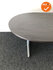 Ahrend Essa vergadertafel - Ovaal - 180x120cm - Wenge - Melamine - Zilvergrijs onderstel