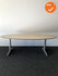 Ahrend Essa vergadertafel - Ovaal - 220x115cm - Ahorn - Trespa volkern - Zilvergrijs onderstel