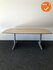 Ahrend Essa vergadertafel - Ovaal - 180x115cm - Ahorn - Trespa volkern - Zilvergrijs onderstel