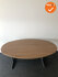 Ahrend 500 vergadertafel - Ovaal - 200x120cm - 30mm dik - antraciet eiken - Melamine - Zilvergrijs onderstel