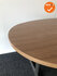 Ahrend 500 vergadertafel - Ovaal - 200x120cm - 30mm dik - antraciet eiken - Melamine - Zilvergrijs onderstel