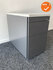 Ladeblok - 57x32x56cm - Antraciet - 4 laden metaal - Inclusief wit melamine topblad