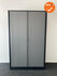 Roldeurkast - Ahrend - 195x120x45cm - Zwart met antracietgrijze kunststof roldeuren