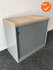 Roldeurkast - Ahrend - 74x80x45cm - Zilvergrijs met zilvergrijze kunststof deuren - Topblad naar keuze