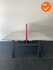 Ahrend Balance duo bureau zit-sta - 180x80cm - antracietgrijs onderstel - met standaard grijs melamine blad - inclusief een oranje akoestisch scherm